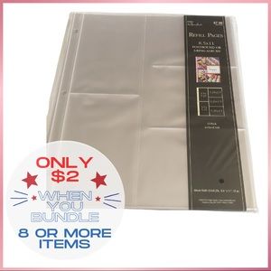 8 1/2 x 11 photo album refill for 3 ring binder